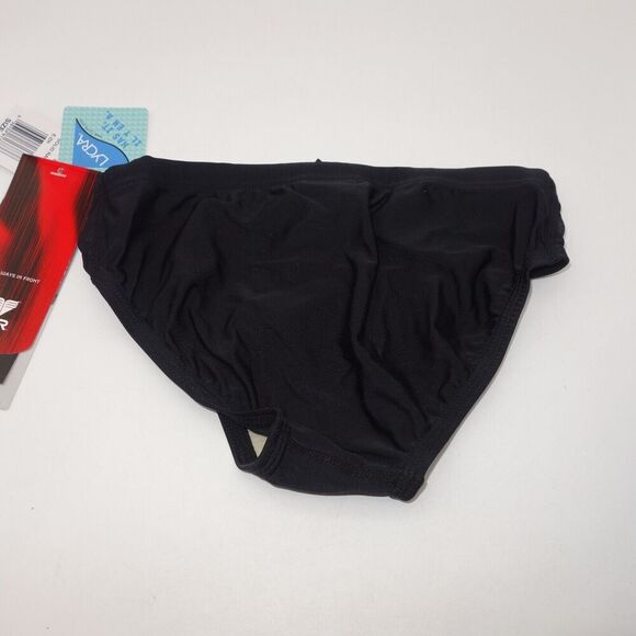 NEW TYR Male Competition Solid Racer Brief Swimsuit BLACK Size 26 - Picture 7 of 9